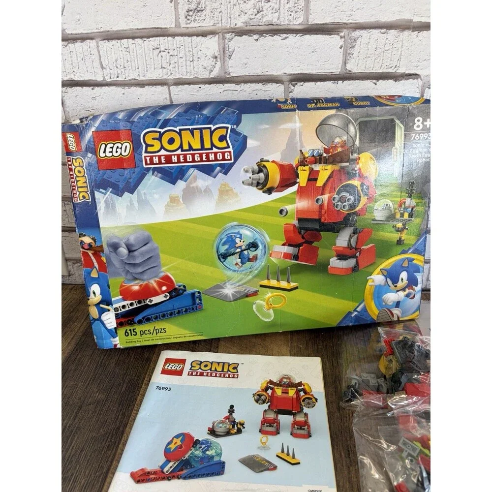 LEGO Sonic Vs. Dr. Eggman's Death Egg Robot (76993) 100% Complete - Open Box!